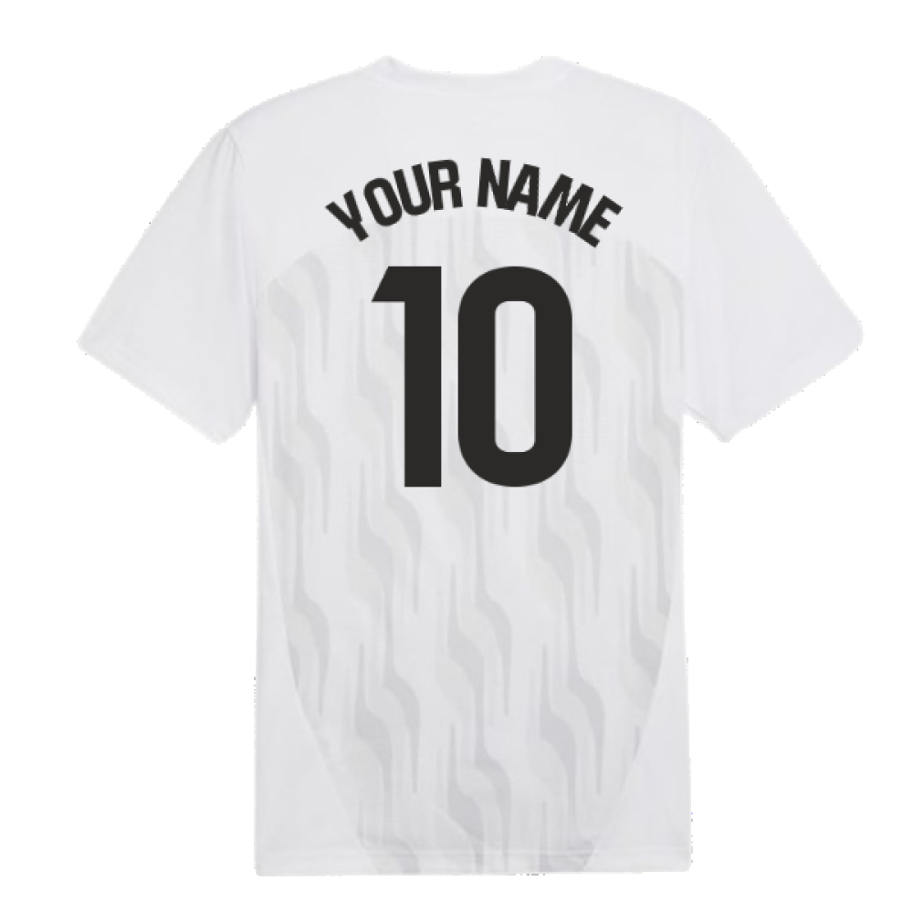 2024-2025 Valencia Pre-Match Shirt (White) (Your Name)