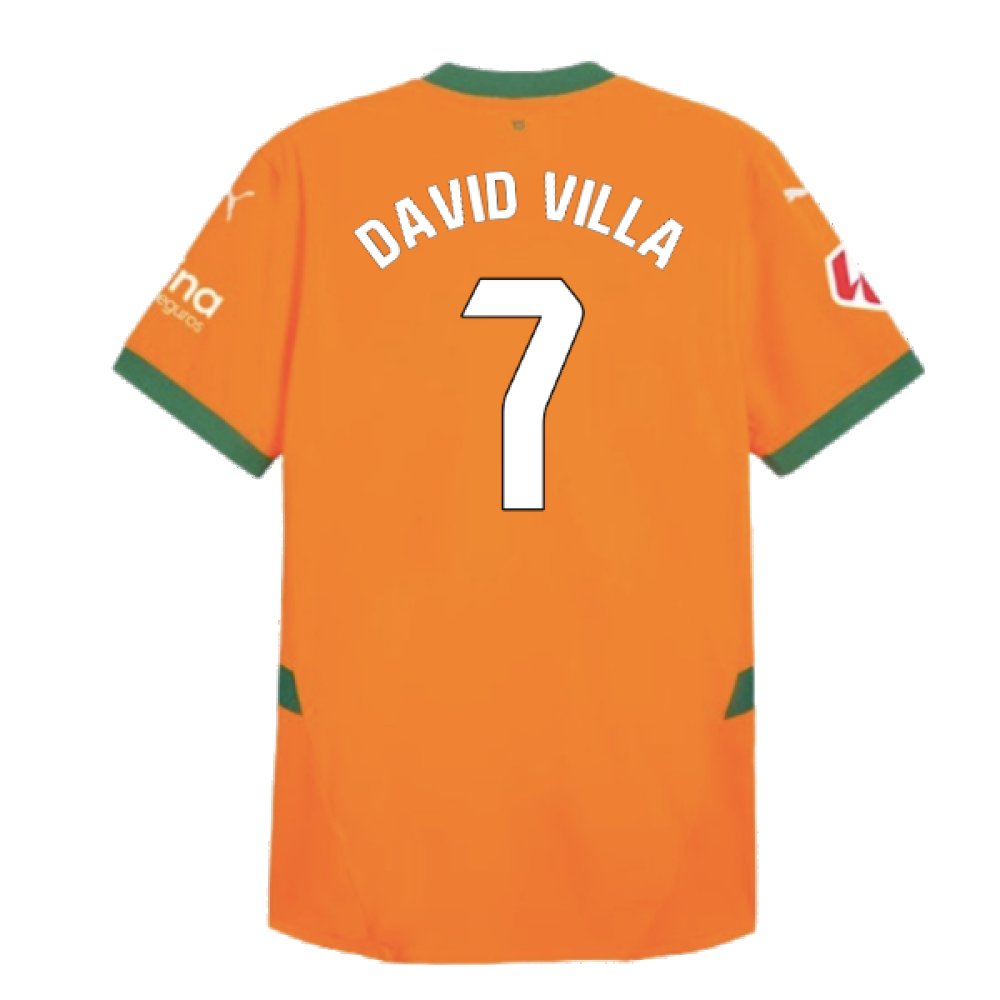 2024-2025 Valencia Third Shirt (Kids) (David Villa 7)