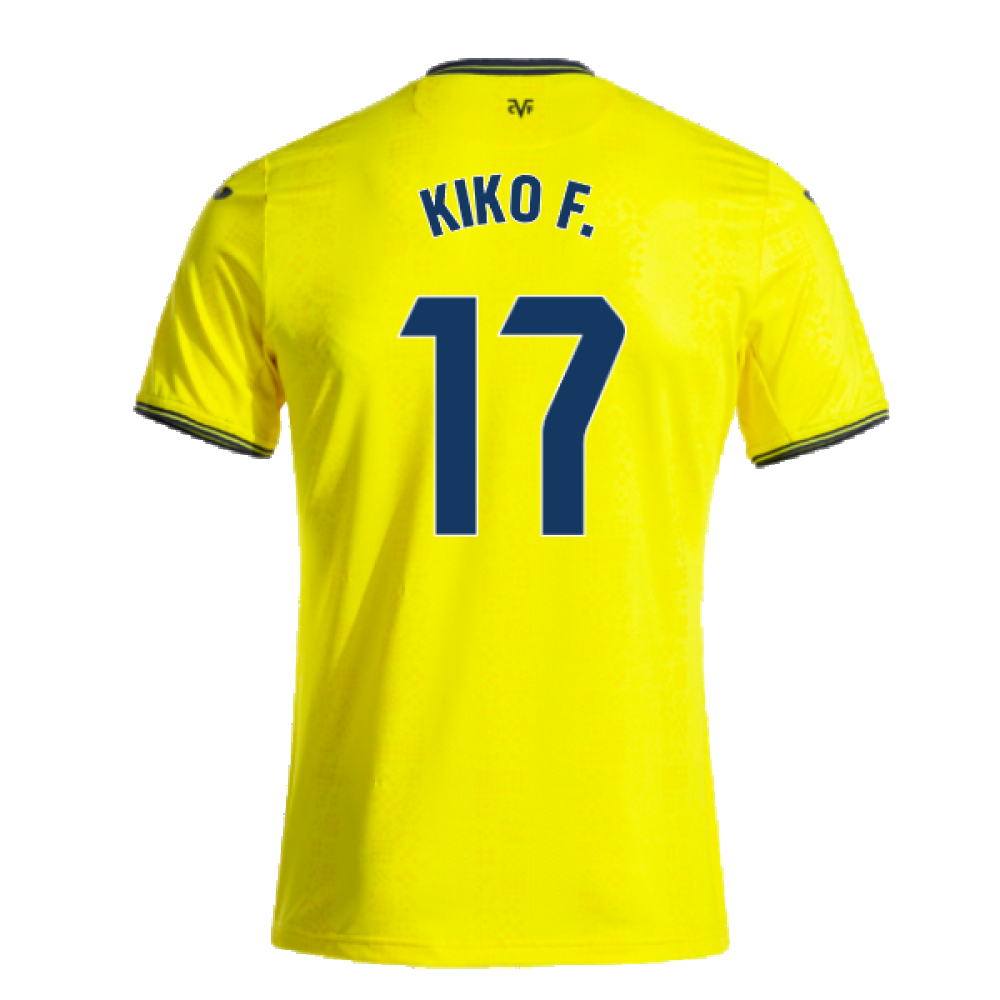 2024-2025 Villarreal Home Shirt (Kiko F. 17)