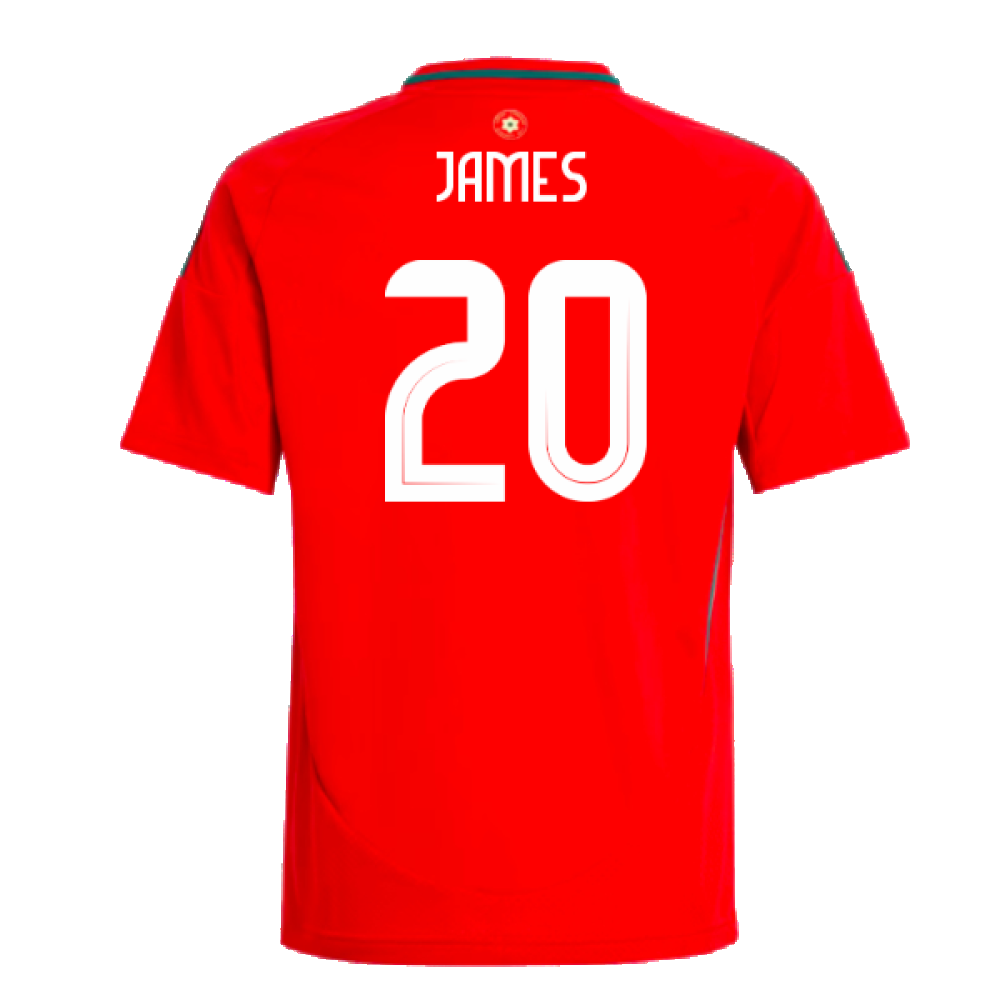 2024-2025 Wales Home Shirt - Kids (James 20)