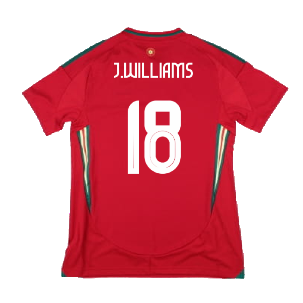 2024-2025 Wales Home Shirt (Womens) (J.Williams 18)