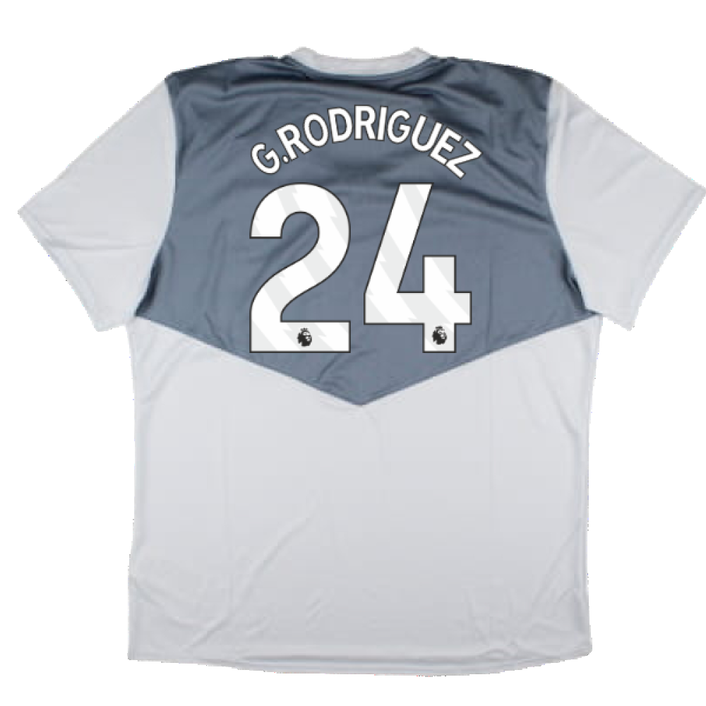 2024-2025 West Ham Training Jersey (Arctic Ice) (G.Rodriguez 24)