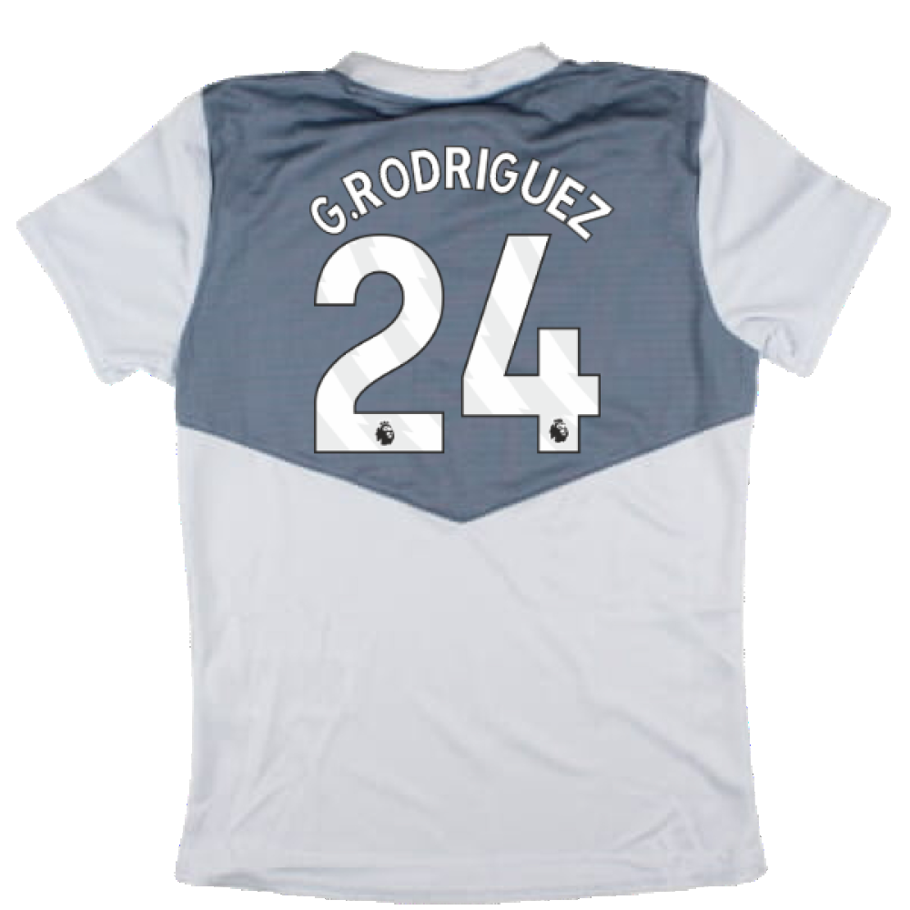 2024-2025 West Ham Training Jersey (Arctic Ice) - Kids (G.Rodriguez 24)