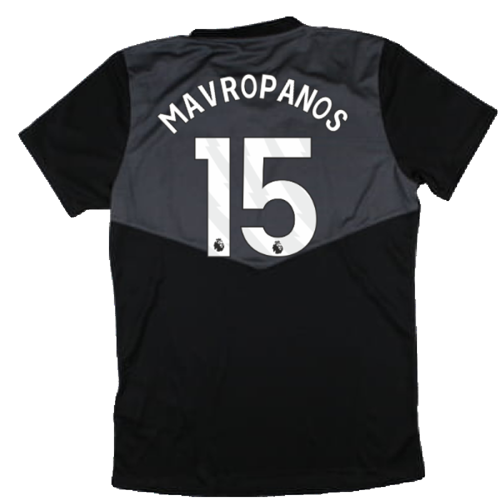 2024-2025 West Ham Training Jersey (Black) - Kids (Mavropanos 15)