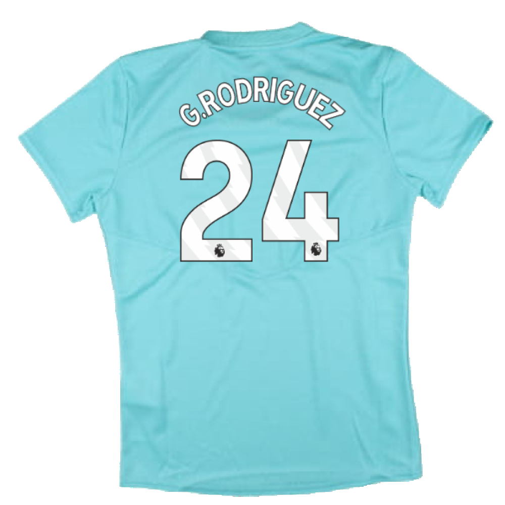 2024-2025 West Ham Training Jersey (Blue Radiance) - Kids (G.Rodriguez 24)