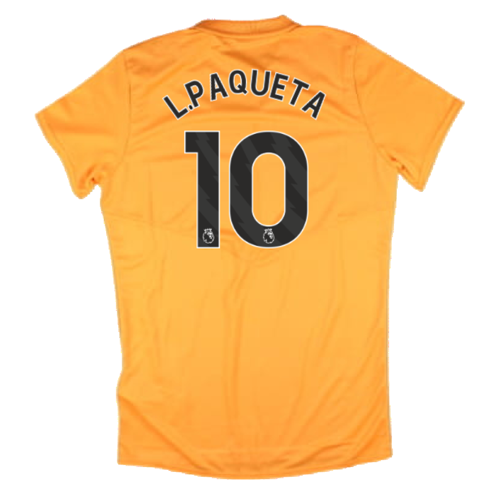 2024-2025 West Ham Training Jersey (Orange) - Kids (L.Paqueta 10)