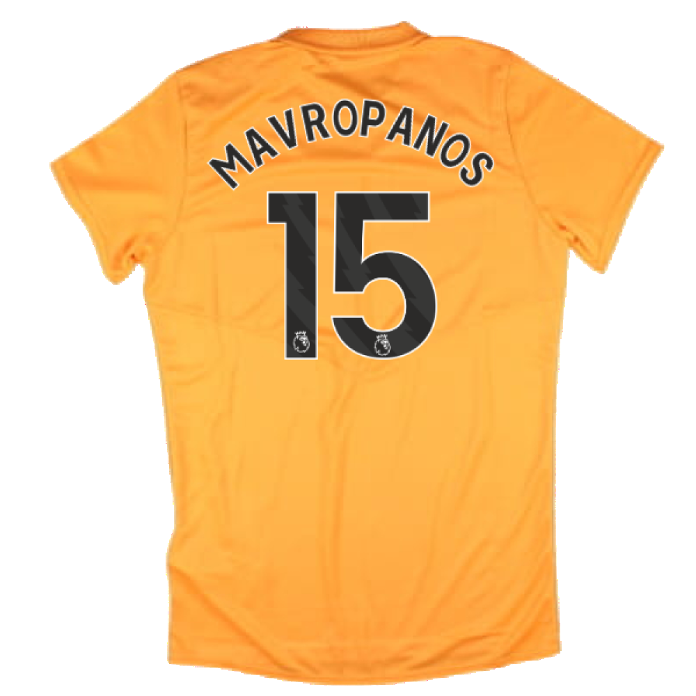 2024-2025 West Ham Training Jersey (Orange) - Kids (Mavropanos 15)