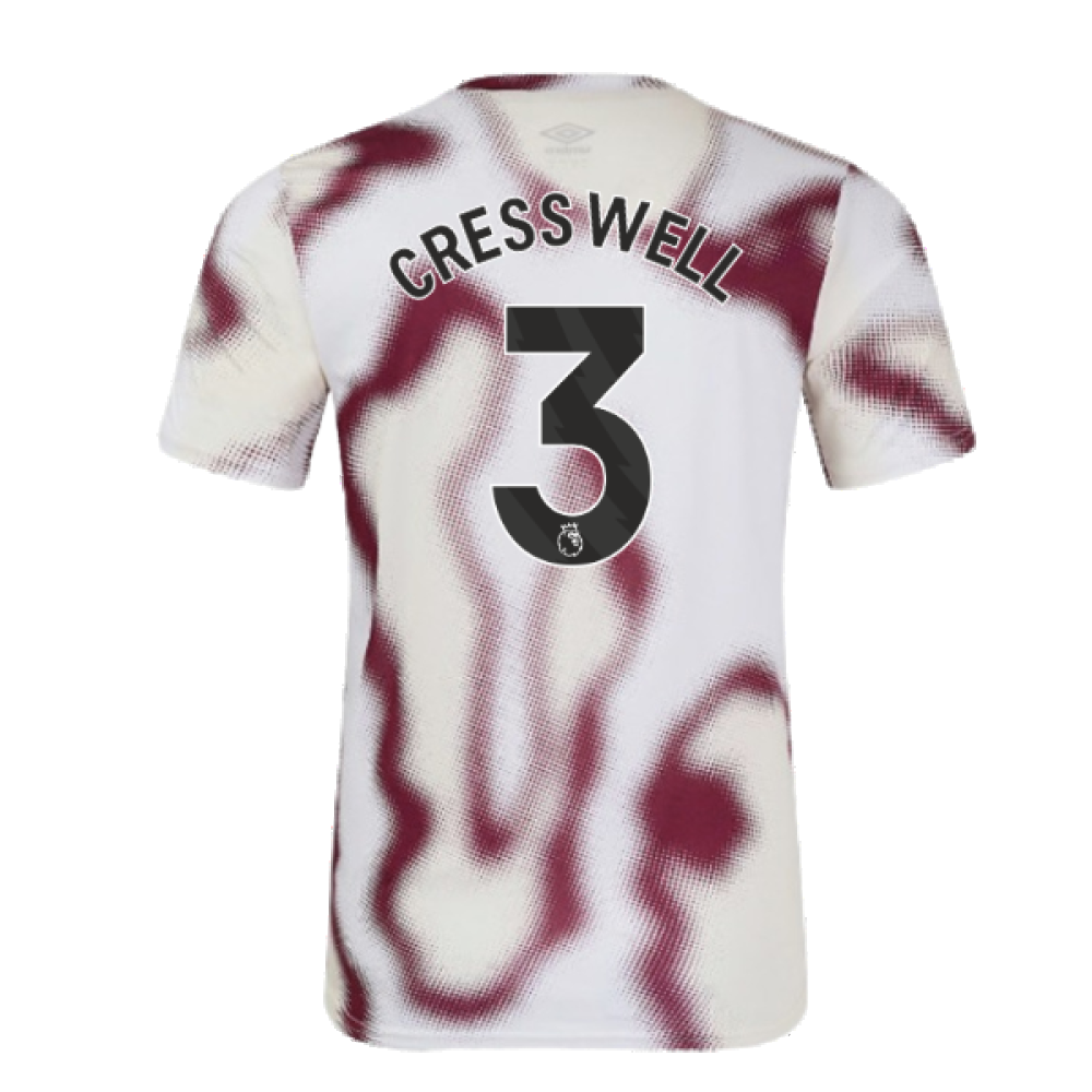 2024-2025 West Ham Warm Up Jersey (White) (Cresswell 3)