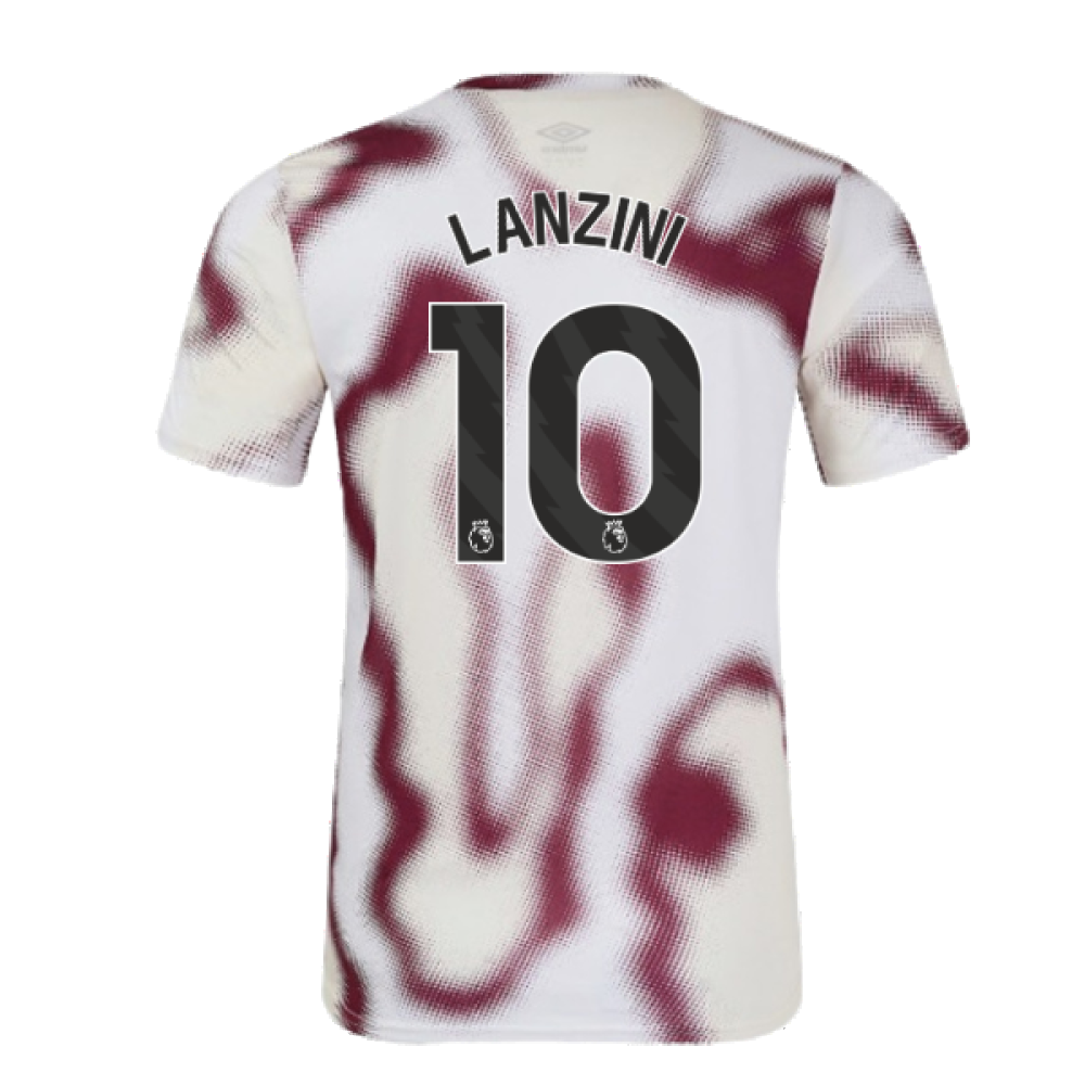 2024-2025 West Ham Warm Up Jersey (White) (Lanzini 10)