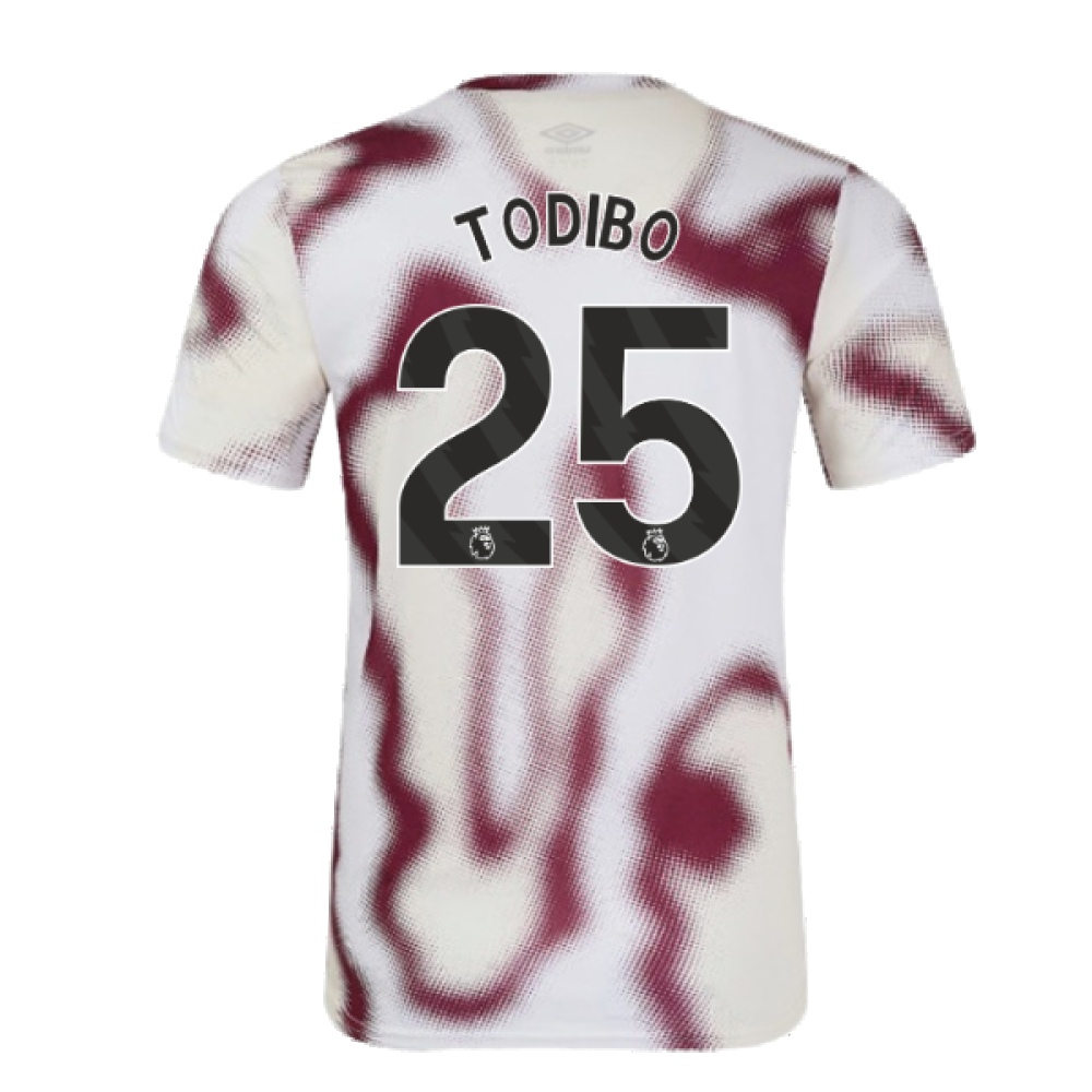 2024-2025 West Ham Warm Up Jersey (White) (Todibo 25)