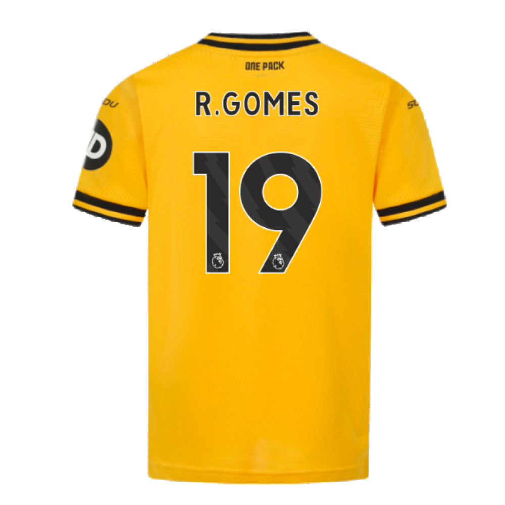 2024-2025 Wolves Home Shirt (Kids) (R.Gomes 19)