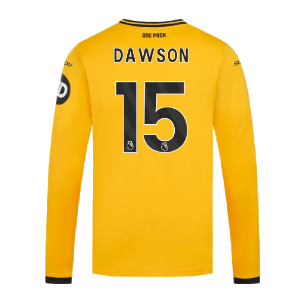 2024-2025 Wolves Long Sleeve Home Shirt (Dawson 15)