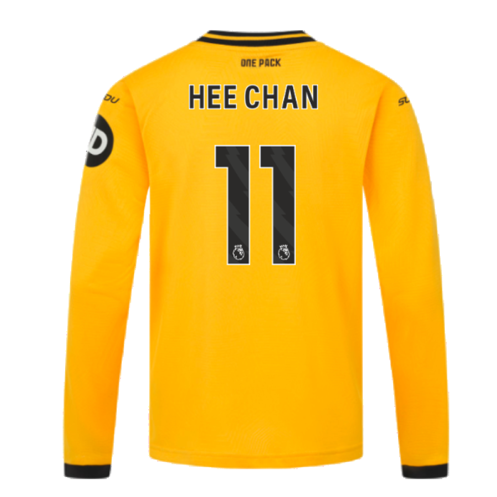 2024-2025 Wolves Long Sleeve Home Shirt (Kids) (Hee Chan 11)