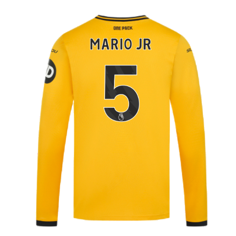 2024-2025 Wolves Long Sleeve Home Shirt (Mario JR 5)