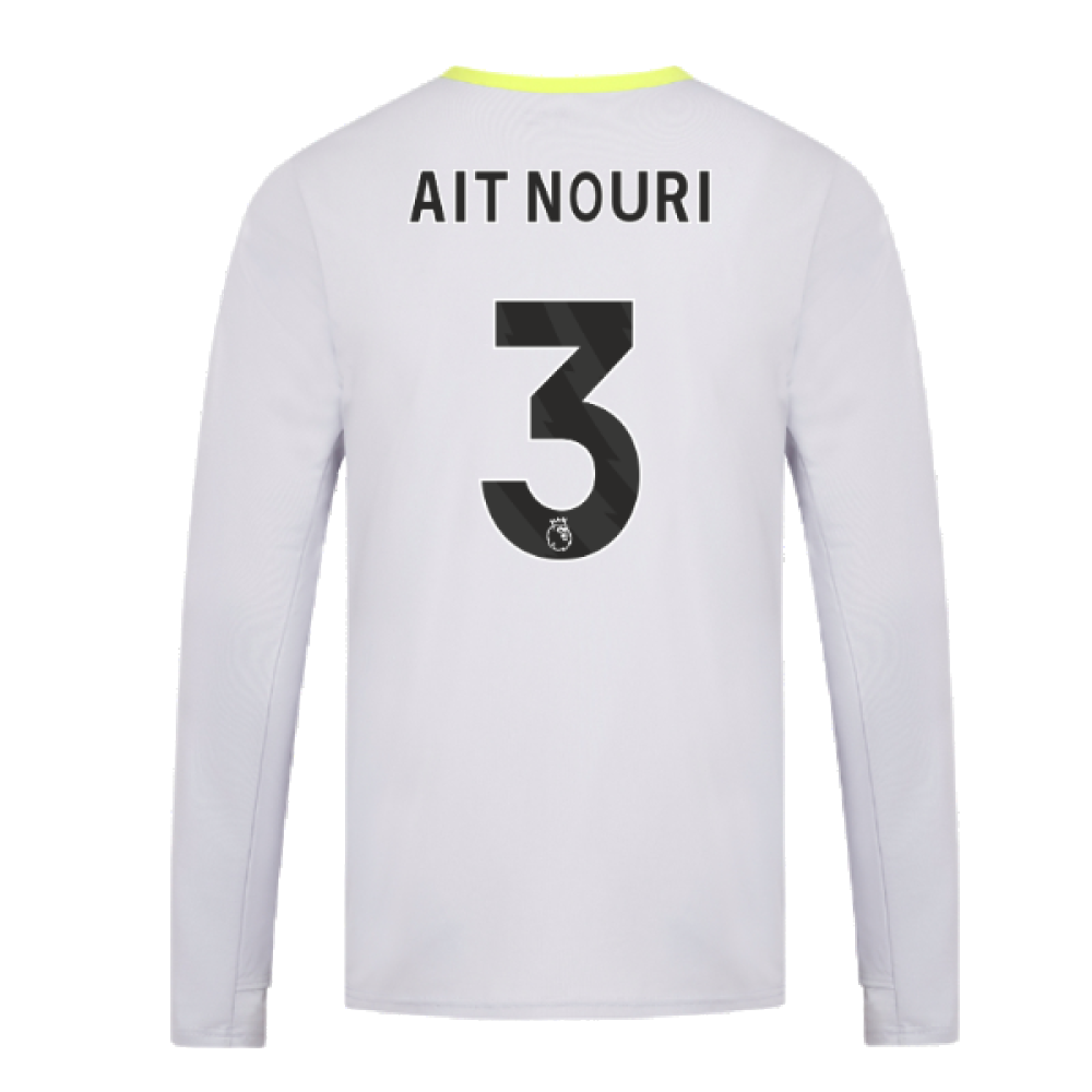 2024-2025 Wolves Players Training Long Sleeved Tee (Grey) (Ait Nouri 3)