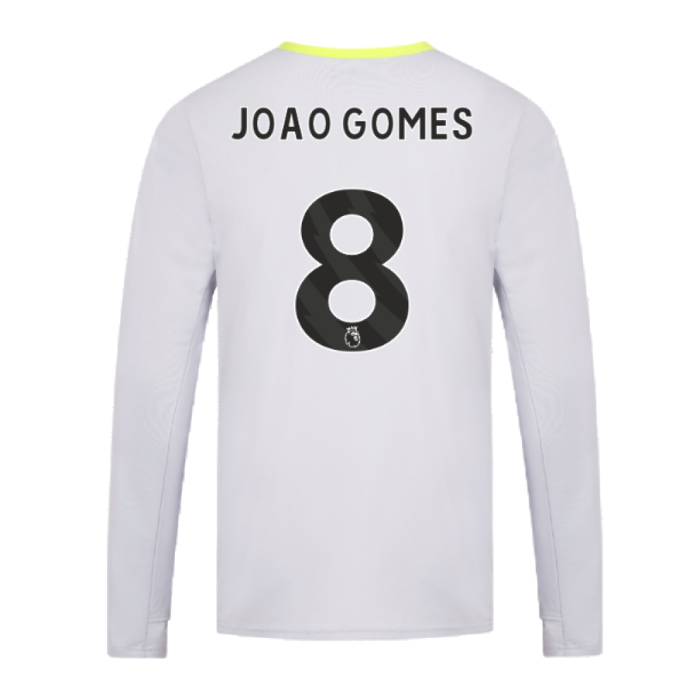 2024-2025 Wolves Players Training Long Sleeved Tee (Grey) (Joao Gomes 8)