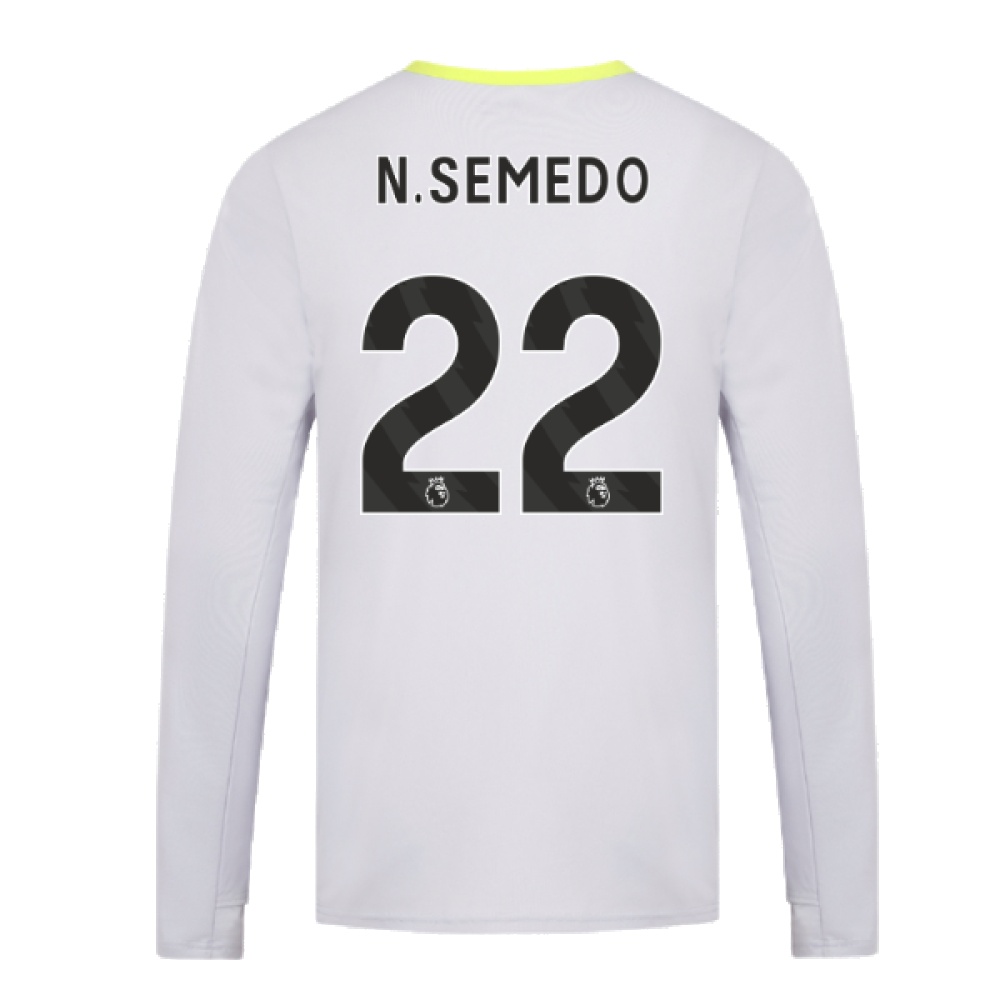 2024-2025 Wolves Players Training Long Sleeved Tee (Grey) (N.Semedo 22)