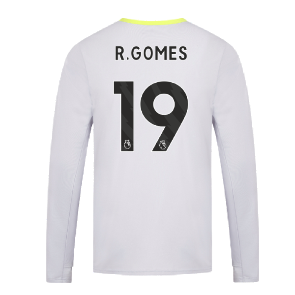 2024-2025 Wolves Players Training Long Sleeved Tee (Grey) (R.Gomes 19)