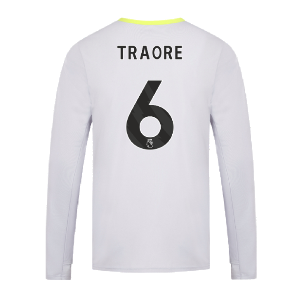 2024-2025 Wolves Players Training Long Sleeved Tee (Grey) (Traore 6)