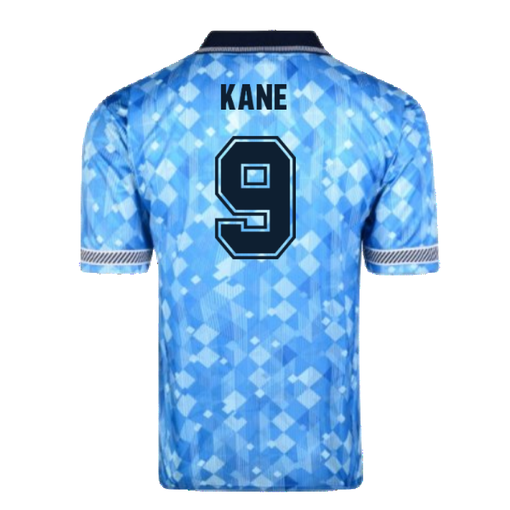 Score Draw England 1990 Third World Cup Finals Retro Football Shirt (Kane 9)