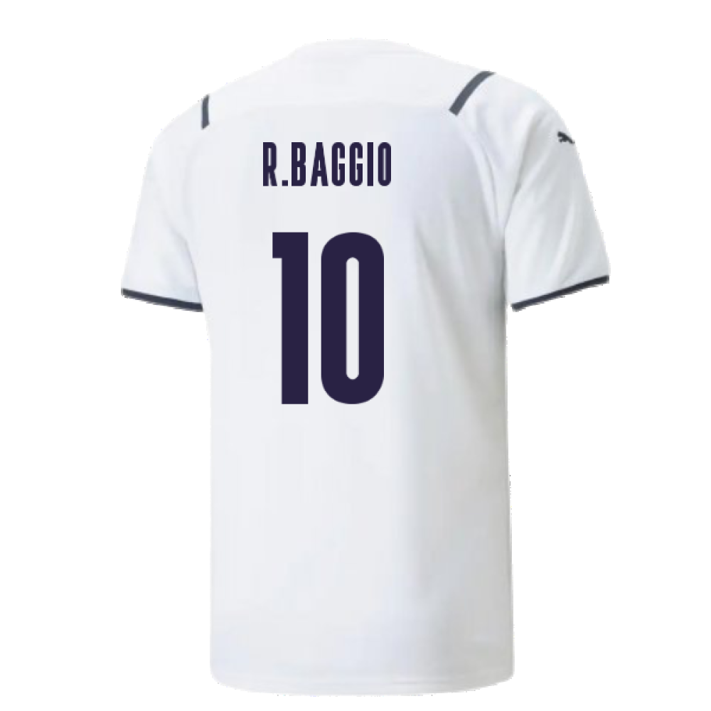 2021-2022 Italy Away Shirt (Kids) (R.BAGGIO 10)