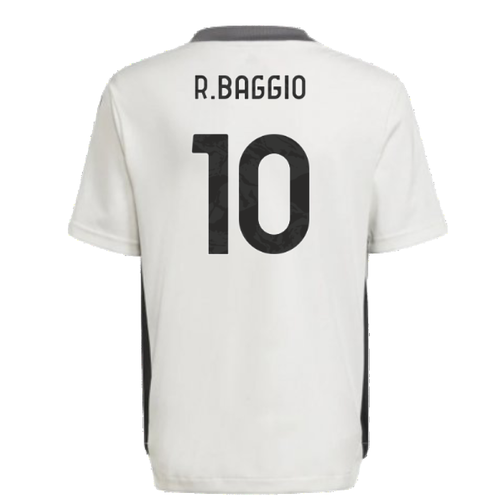 2021-2022 Juventus Training Shirt (White) - Kids (R.BAGGIO 10)