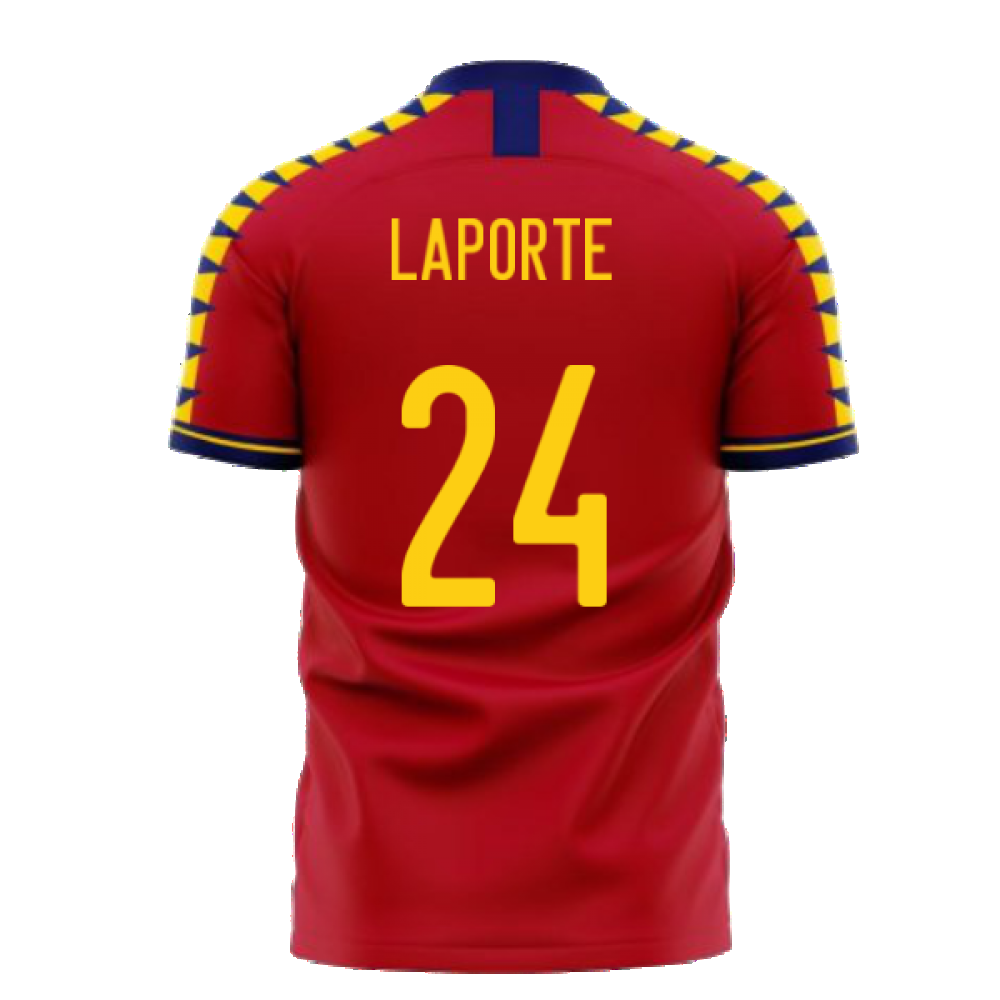 Spain 2024-2025 Home Concept Football Kit (Libero) (LAPORTE 24)