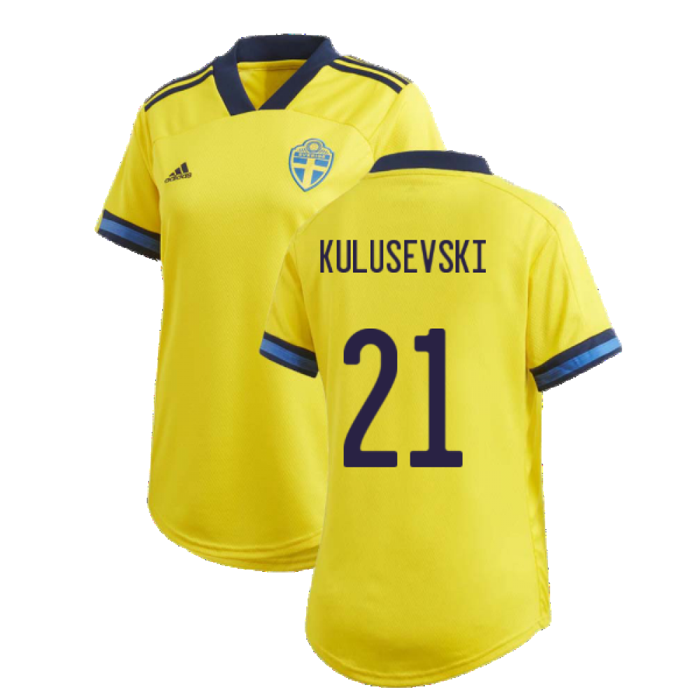 2020-2021 Sweden Home Adidas Womens Shirt (ISAK 11)