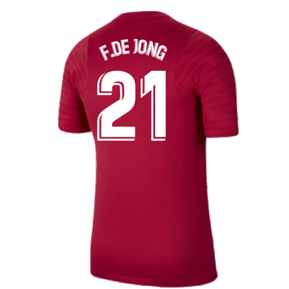 FC Barcelona 1980 - 81 Retro Football Shirt (F.DE JONG 21)