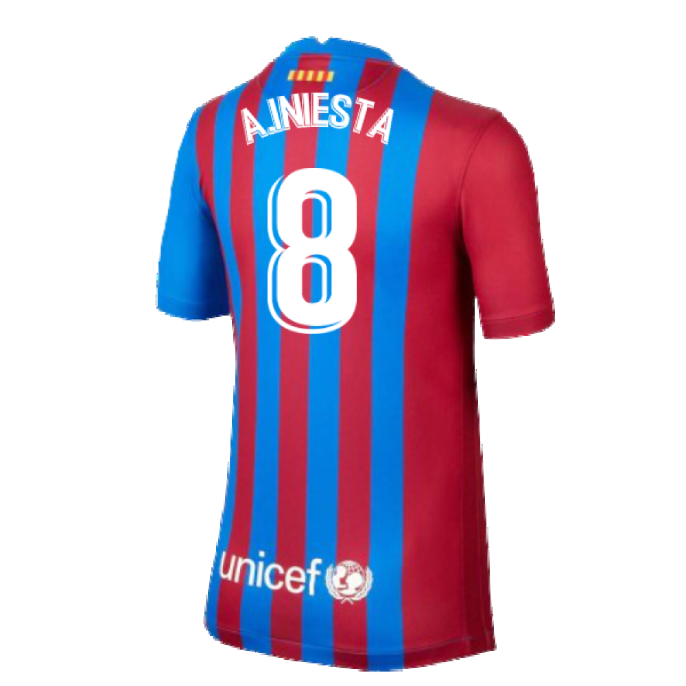 2021-2022 Barcelona Home Shirt (A.INIESTA 8)