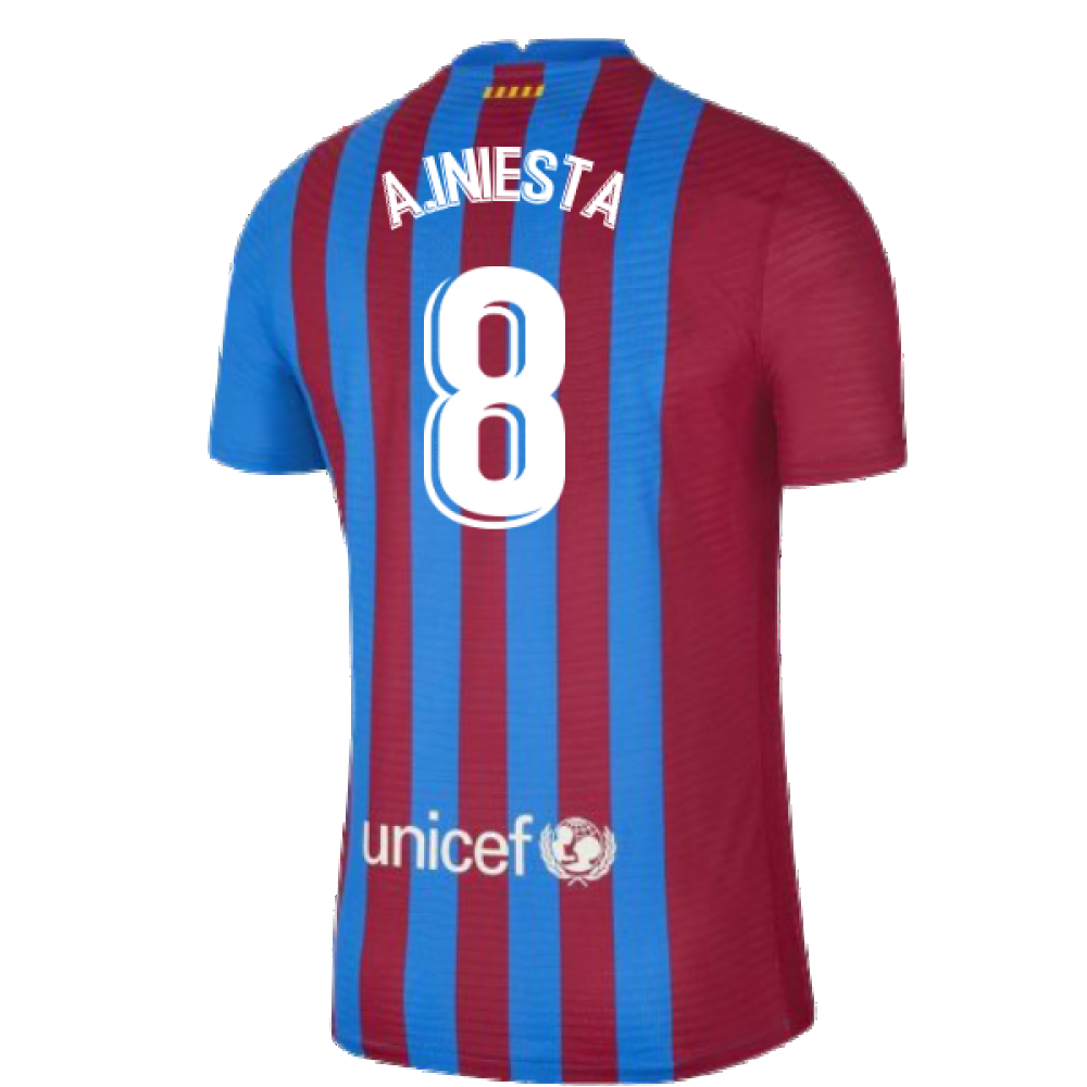 2021-2022 Barcelona Home Shirt (Kids) (A.INIESTA 8)