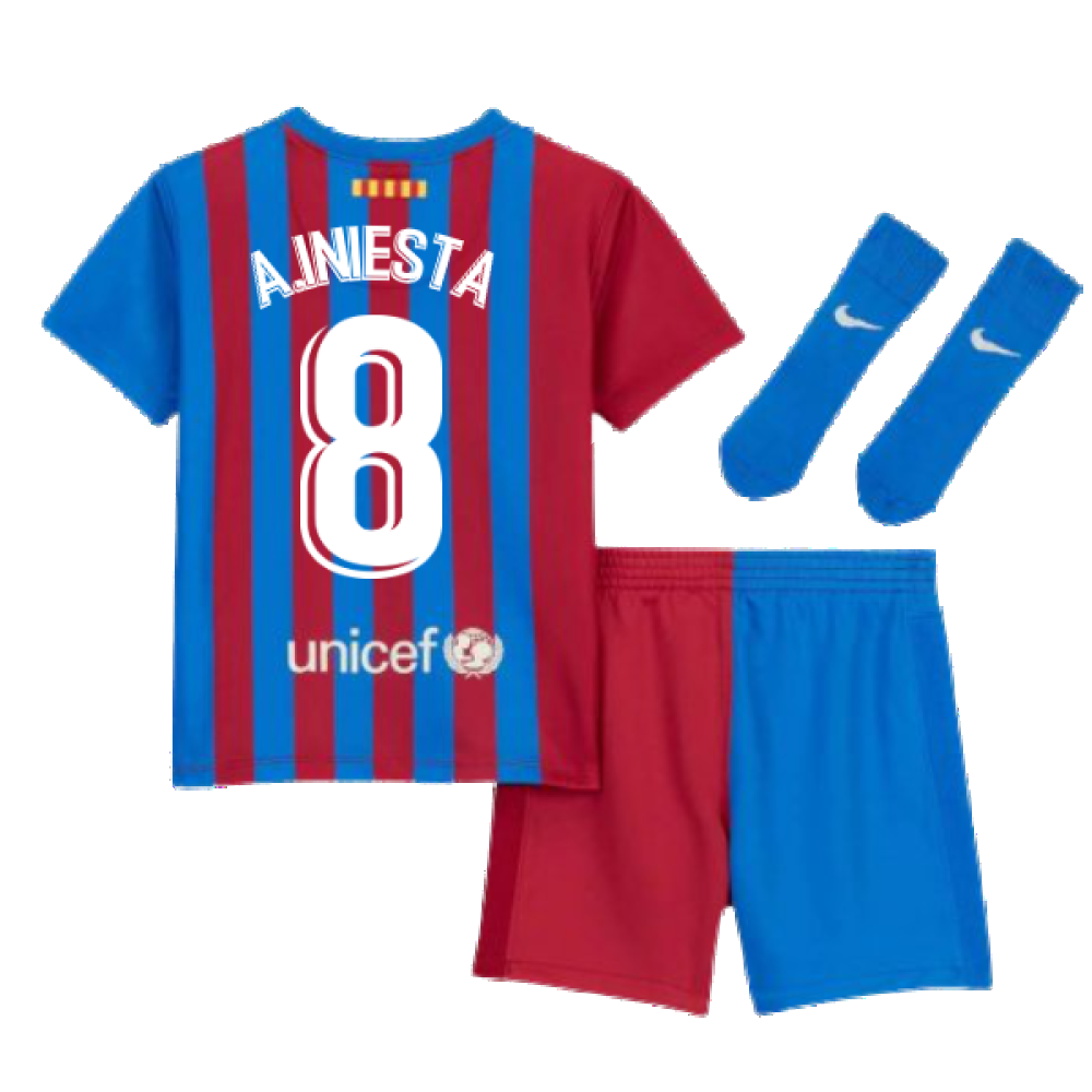 2021-2022 Barcelona Vapor Match Home Shirt (A.INIESTA 8)