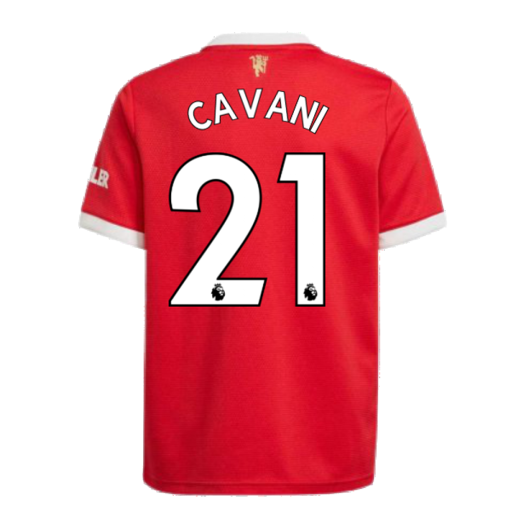 Man Utd 2021-2022 Home Shirt (Kids) (CAVANI 21)