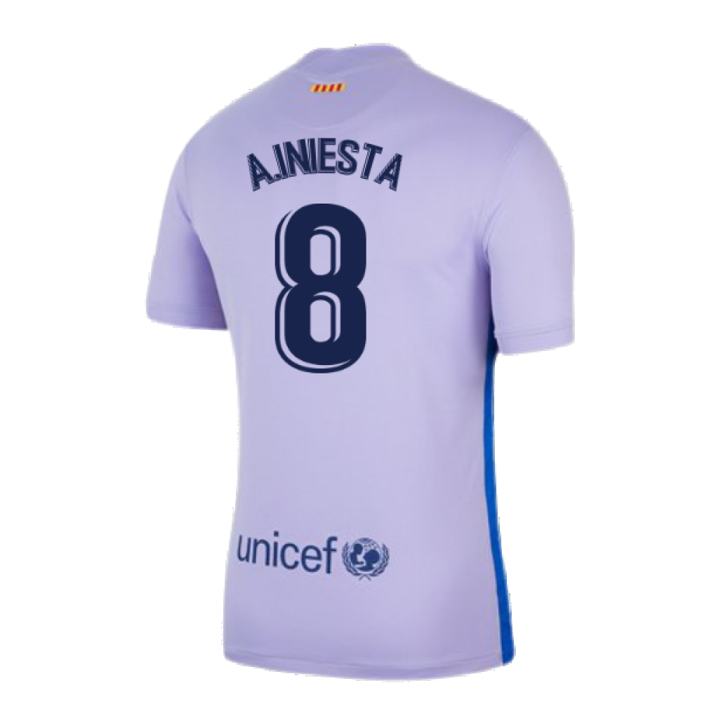 2021-2022 Barcelona Away Shirt (A.INIESTA 8)