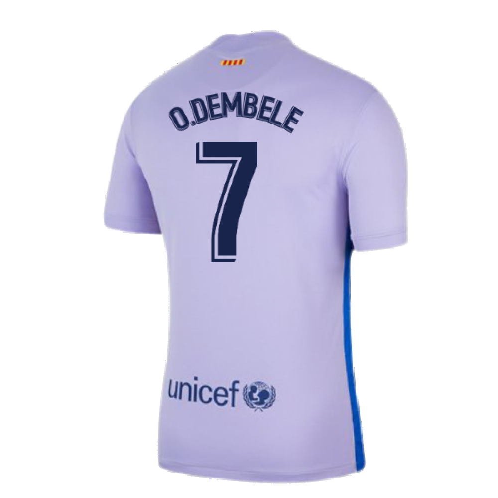 2021-2022 Barcelona Away Shirt (O.DEMBELE 7)