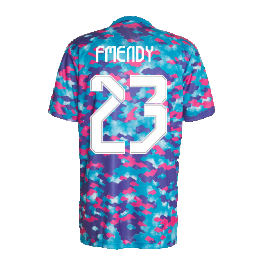 Real Madrid 2021-2022 Pre-Match Training Shirt (Pink) (F MENDY 23)