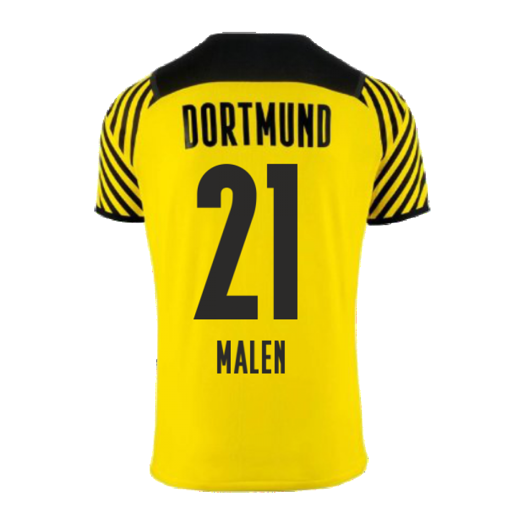 2021-2022 Borussia Dortmund Home Shirt (MALEN 21)