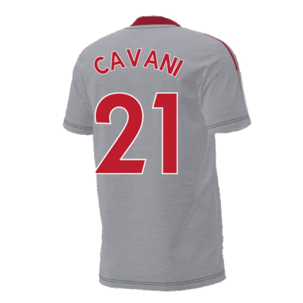 Man Utd 2021-2022 Training Tee (Grey) (CAVANI 21)