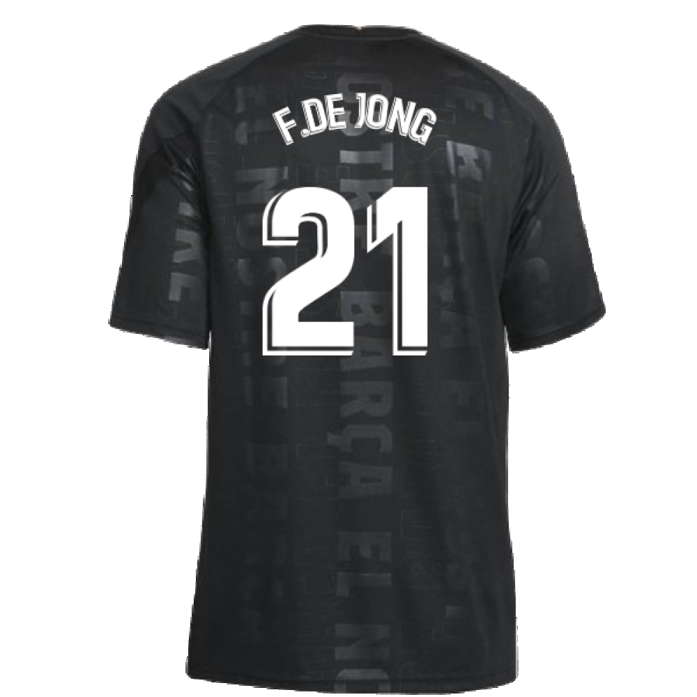 2021-2022 Barcelona Third Mini Kit (F.DE JONG 21)