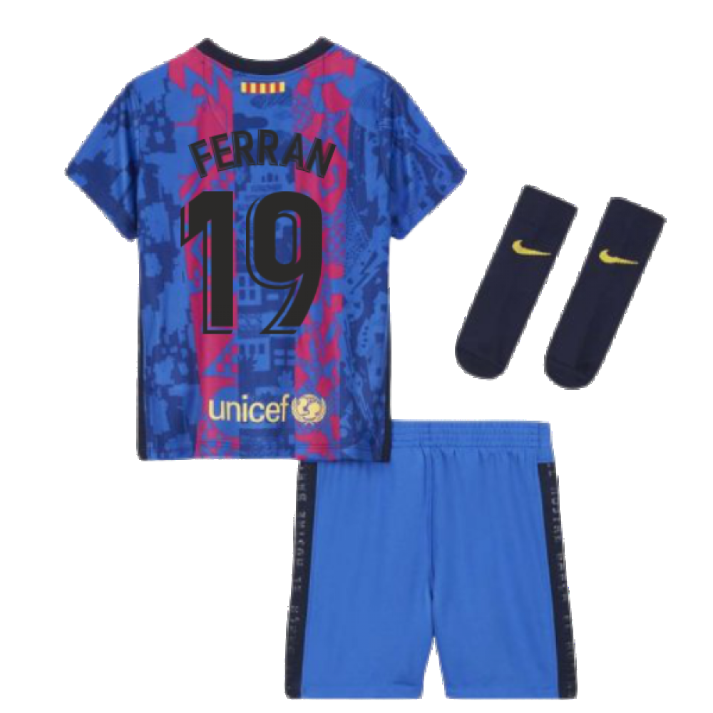 2021-2022 Barcelona Infants 3rd Kit (FERRAN 19)