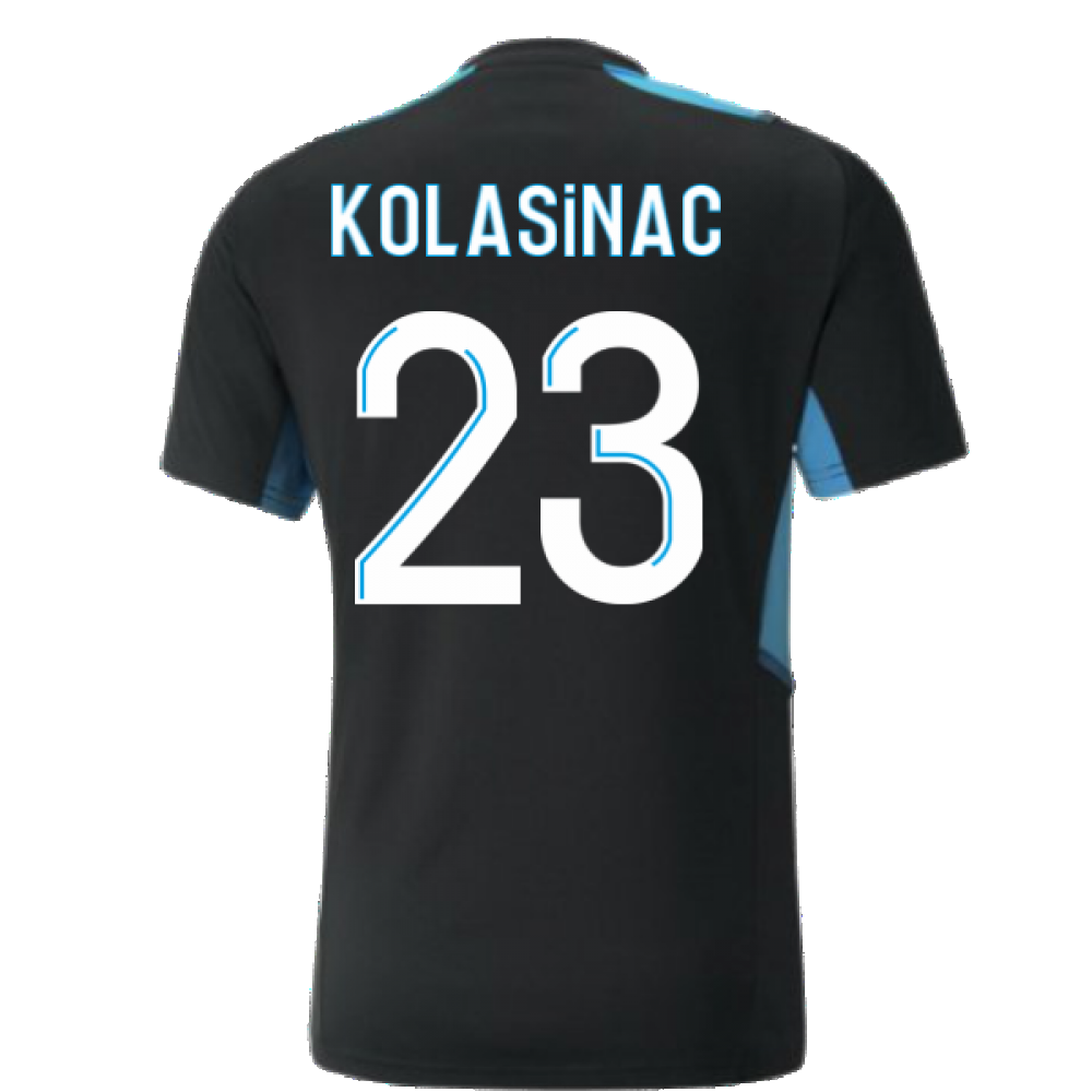 2021-2022 Marseille Training Shirt (Black) (KOLASINAC 23)