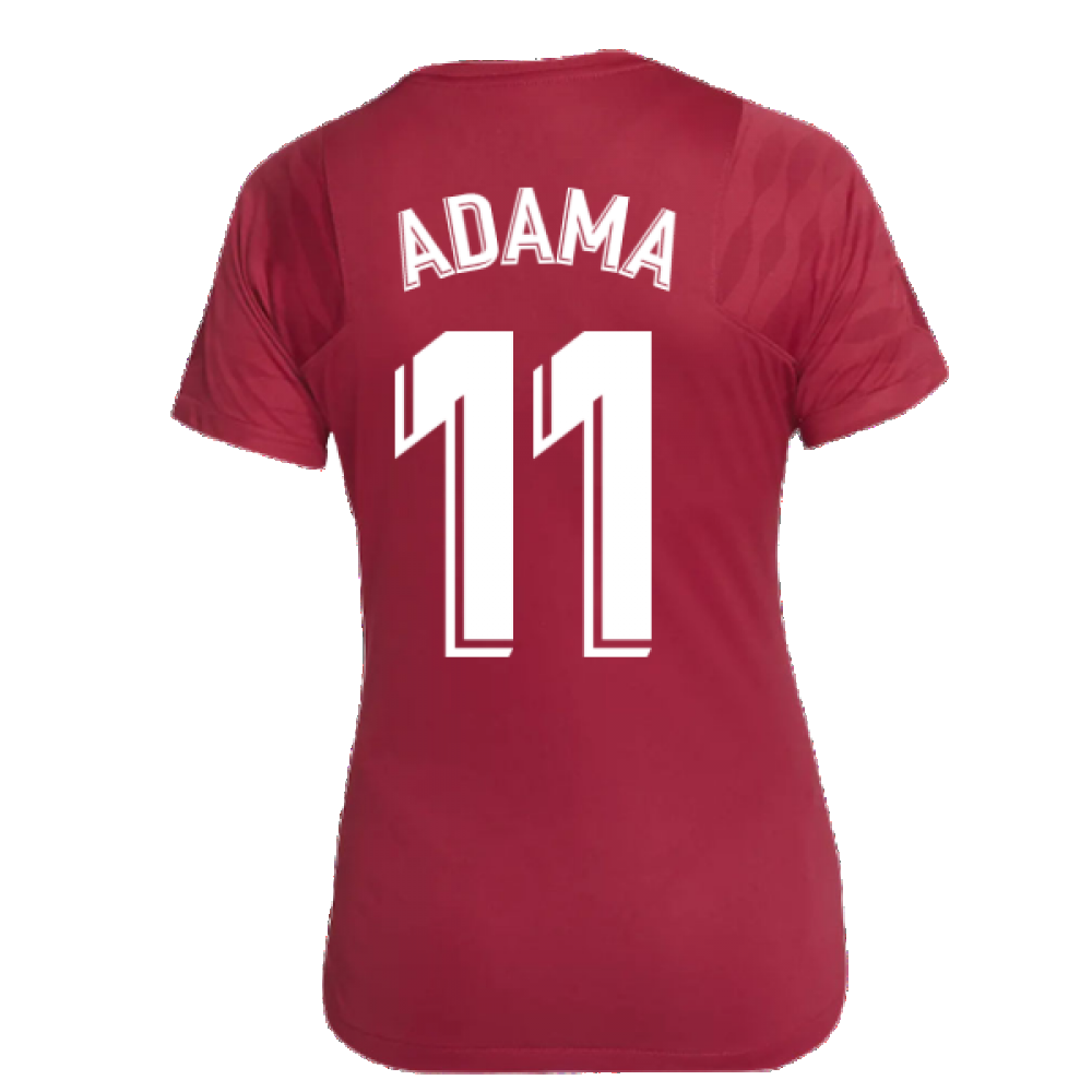 2021-2022 Barcelona Training Shirt (Noble Red) - Womens (ADAMA 11)