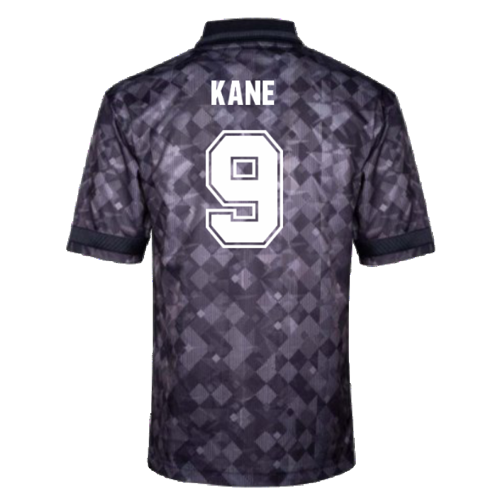 England 1990 Black Out Retro Football Shirt (Kane 9)