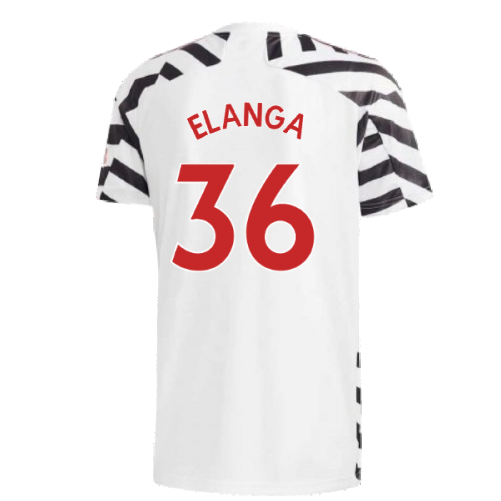 2020-2021 Man Utd Adidas Third Football Shirt (Elanga 36)