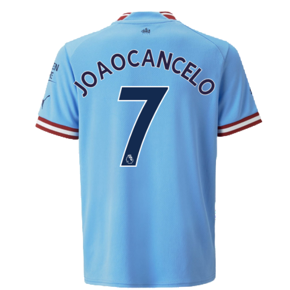 2022-2023 Man City Home Shirt (Kids) (JOAO CANCELO 7)