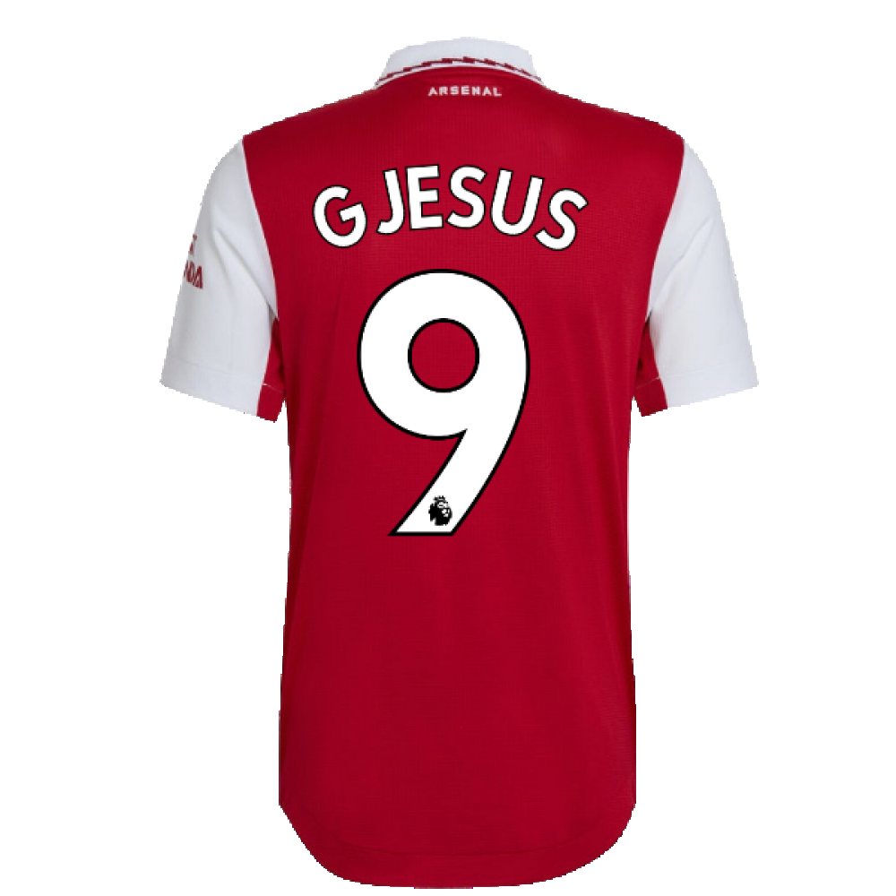 2022-2023 Arsenal Authentic Home Shirt (G JESUS 9)