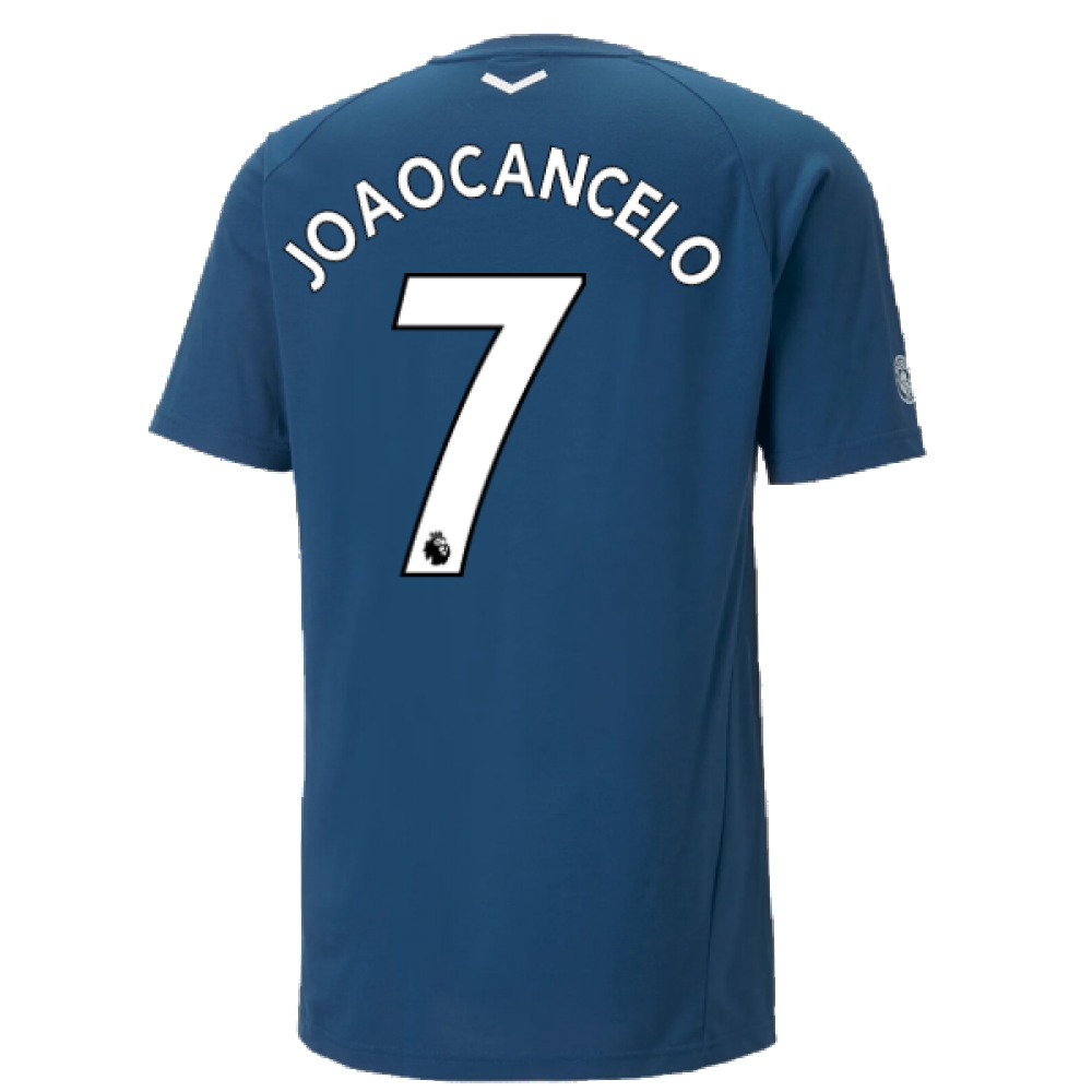 2022-2023 Man City Casuals Tee (Blue) (JOAO CANCELO 7)