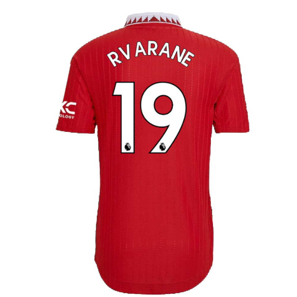 2022-2023 Man Utd Authentic Home Shirt (R VARANE 19)