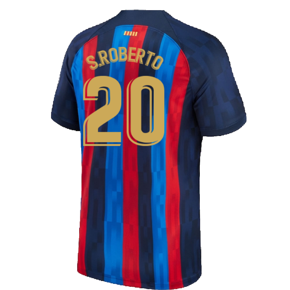 2022-2023 Barcelona Home Shirt (S.ROBERTO 20)