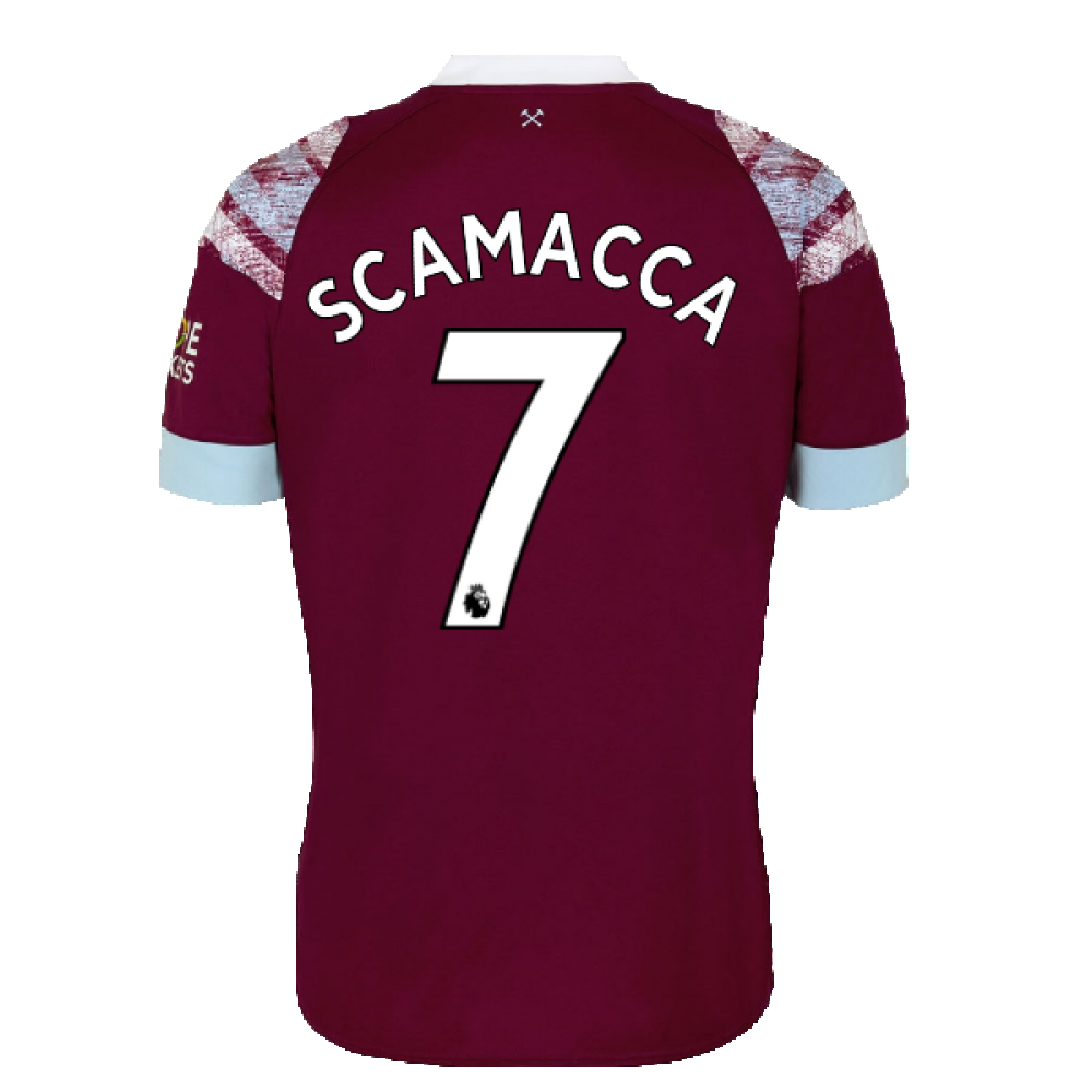 2022-2023 West Ham Home Shirt (SCAMACCA 7)